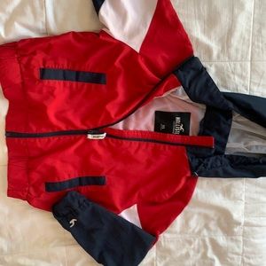 red,white,navy blue Hollister windbreaker